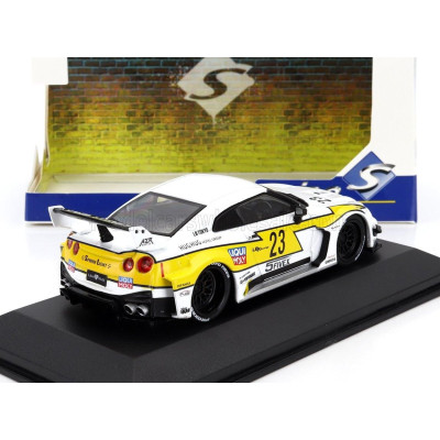 SOLIDO NISSAN 35GT-RR LB-SILHOUETTE N 23 WORKS LIBERTY WALK 2020 - WHITE YELLOW BLACK 1/43