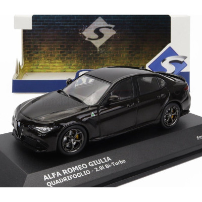 SOLIDO ALFA ROMEO GIULIA QUADRIFOGLIO 2.9L BITURBO 2019 - BLACK 1/43