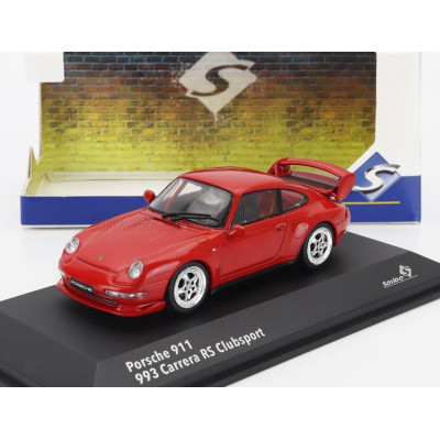 SOLIDO PORSCHE 911 993 RS CLUBSPORT COUPE 1993 - RED 1/43