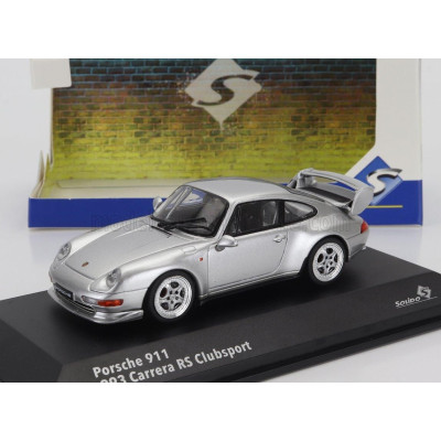 SOLIDO PORSCHE 911 993 RS CLUBSPORT COUPE 1993 - SILVER 1/43