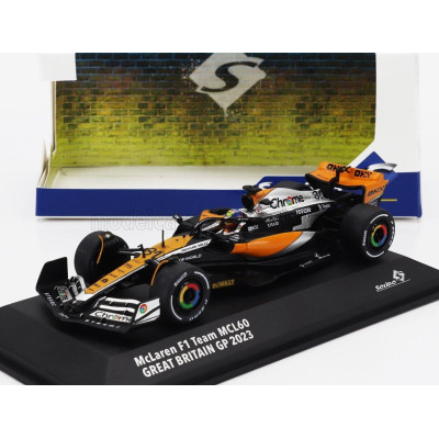 SOLIDO McLAREN F1  MCL60 TEAM McLAREN N 81 4th BRITISH GP 2023 OSCAR PIASTRI - ORANGE BLACK 1/43