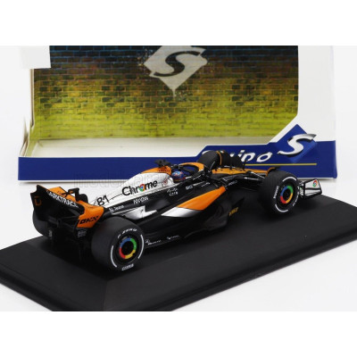 SOLIDO McLAREN F1  MCL60 TEAM McLAREN N 81 4th BRITISH GP 2023 OSCAR PIASTRI - ORANGE BLACK 1/43