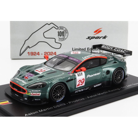 SPARK MODEL ASTON MARTIN DBR9 PRODRIVE TEAM ASTON MARTIN N 29 24h SPA 2005 PETER KOX - PEDRO LAMY - MARC GOOSSENS - DARREN TURNE
