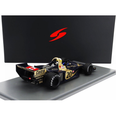 SPARK MODEL WILLIAMS F1  WOLF WR1 N 20 WINNER MONACO GP 1977 JODY SCHECKTER - BLACK GOLD 1/18