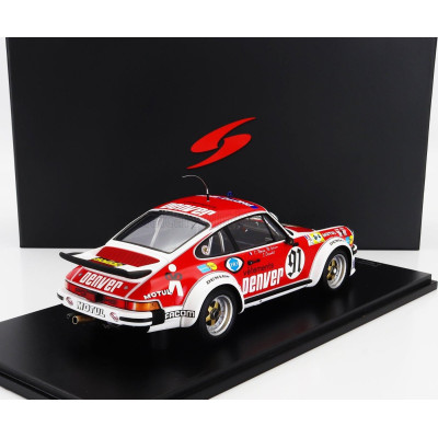 SPARK MODEL PORSCHE 911 934 3.0L F6 TURBO TEAM ASA CACHIA N 91 24h LE MANS 1980 C.BUSSI - B.SALAM - C.GRANDET - RED WHITE 1/18