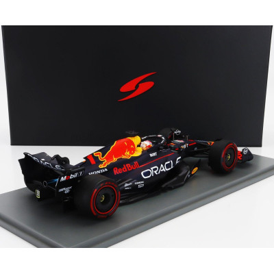 SPARK MODEL RED BULL F1  RB19 TEAM ORACLE RED BULL RACING N 1 WORLD CHAMPION WINNER BRITISH GP 2023 MAX VERSTAPPEN - MATT BLUE 1