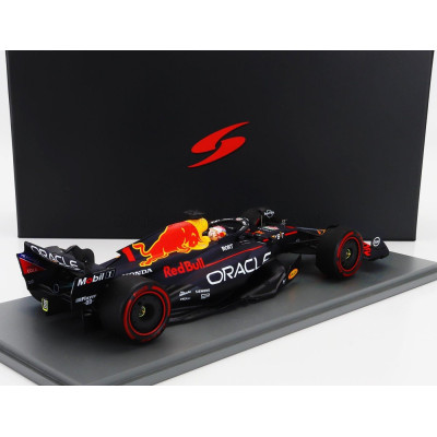 SPARK MODEL RED BULL F1  RB19 TEAM ORACLE RED BULL RACING N 1 WORLD CHAMPION (40th CAREER VICTORY) WINNER SPAIN GP 2023 MAX VERS
