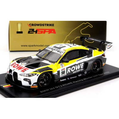 SPARK MODEL BMW 4-SERIES M4 GT3 TEAM ROWE RACING N 98 WINNER 24h SPA 2023 PHILIPP ENG - MARCO WITTMANN - NICK YELLOLY - WHITE GR