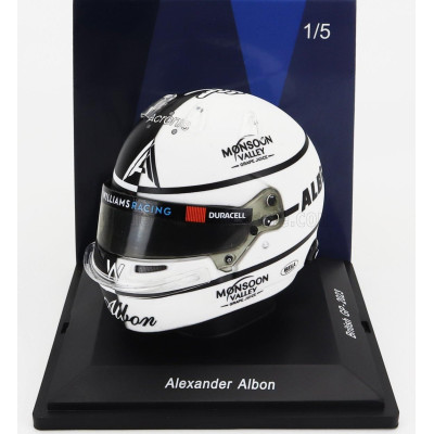 SPARK MODEL BELL HELMET F1  CASCO HELMET WILLIAMS	FW45 TEAM WILLIAMS RACING N 23 BRITISH GP 2023 ALEXANDER ALBON - WHITE BLACK 1