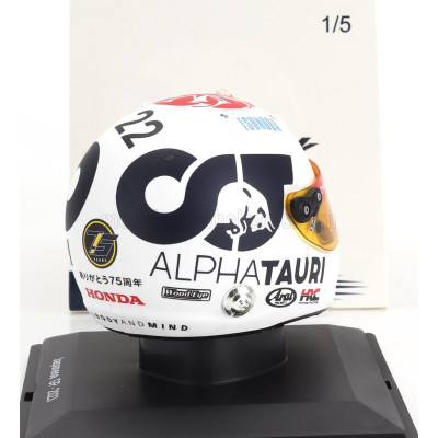 SPARK MODEL ARAI HELMET F1  CASCO HELMET AT04 TEAM ALPHA TAURI N 22 JAPAN GP 2023 YUKI TSUNODA - WHITE 1/5