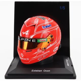 SPARK MODEL BELL HELMET F1  CASCO HELMET RENAULT A523 TEAM BWT ALPINE N 31 AZERBAIJAN GP 2023 ESTEBAN OCON - RED 1/5
