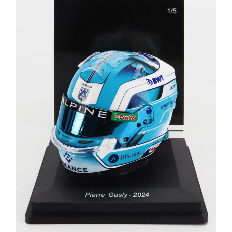 SPARK MODEL BELL HELMET CASCO HELMET F1 PIERRE GASLY TEAM BWT ALPINE N 10 SEASON 2024 - 2 TONE BLUE WHITE 1/5