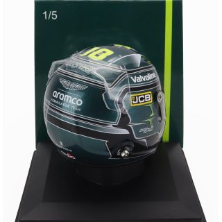 SPARK MODEL BELL HELMET CASCO HELMET F1 LANCE STROLL TEAM ASTON MARTIN ARAMCO COGNIZANT N 18 SEASON 2024 - GREEN 1/5