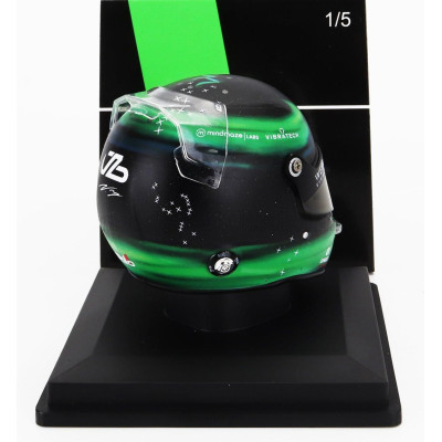 SPARK MODEL BELL HELMET CASCO HELMET F1 VALTTERI BOTTAS TEAM STAKE KICK SAUBER N 77 SEASON 2024 - GREEN BLACK 1/5