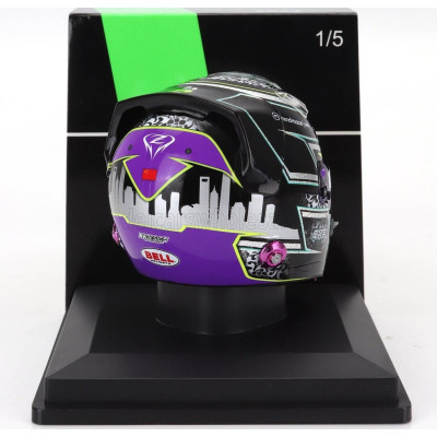 SPARK MODEL BELL HELMET CASCO HELMET F1 ZHOU GUANYU TEAM STAKE KICK SAUBER N 24 SEASON 2024 - BLACK 1/5