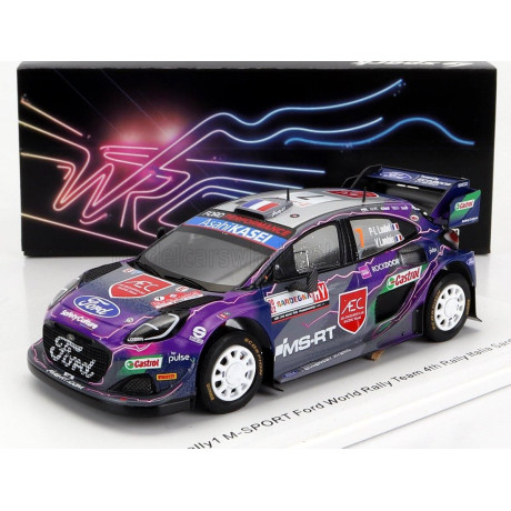 SPARK MODEL FORD ENGLAND PUMA RALLY1 TEAM FORD WORLD RALLY M-SPORT N 7 4th RALLY SARDINIA ITALY 2022 P.L.LOUBET - V.LANDAIS - PU