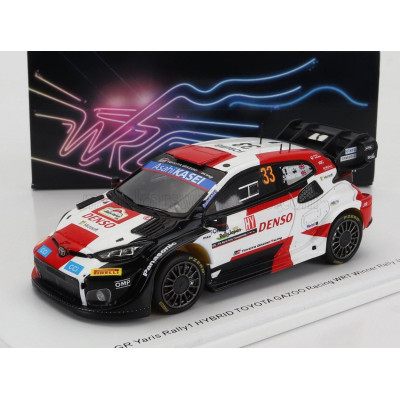 SPARK MODEL TOYOTA YARIS GR HYBRID RALLY1 TEAM TOYOTA GAZOO RACING WRT N 33 WINNER RALLY JAPAN 2023 ELFYN EVANS - SCOTT MARTIN -