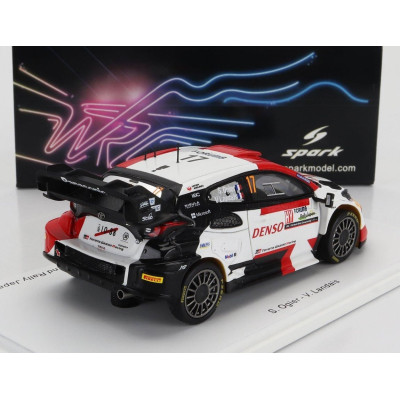 SPARK MODEL TOYOTA YARIS GR HYBRID RALLY1 TEAM TOYOTA GAZOO RACING WRT N 17 2nd RALLY JAPAN 2023 SEBASTIAN OGIER - VINCENT LANDA