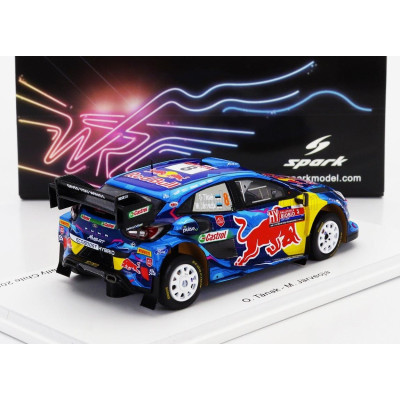 SPARK MODEL FORD ENGLAND PUMA RALLY1 TEAM FORD WORLD RALLY M-SPORT N 8 WINNER RALLY CHILE 2023 OTT TANAK - MARTIN JARVEOJA - BLU