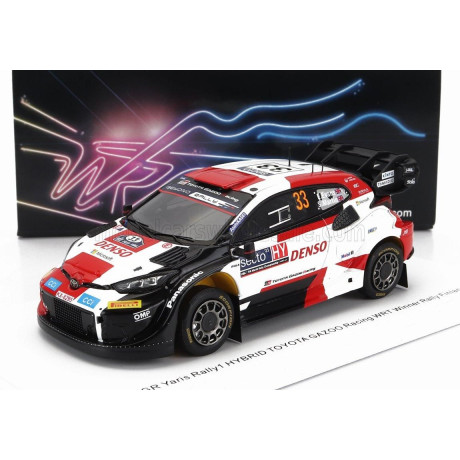 SPARK MODEL TOYOTA YARIS GR HYBRID RALLY1 TEAM TOYOTA GAZOO RACING WRT N 33 WINNER RALLY FINLAND 2023 ELFYN EVANS - SCOTT MARTIN