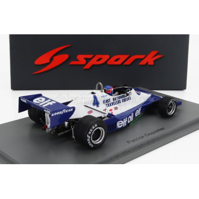 SPARK MODEL TYRRELL F1  008 N 4 2nd AUSTRIAN GP 1978 P.DEPAILLER - BLUE WHITE 1/43