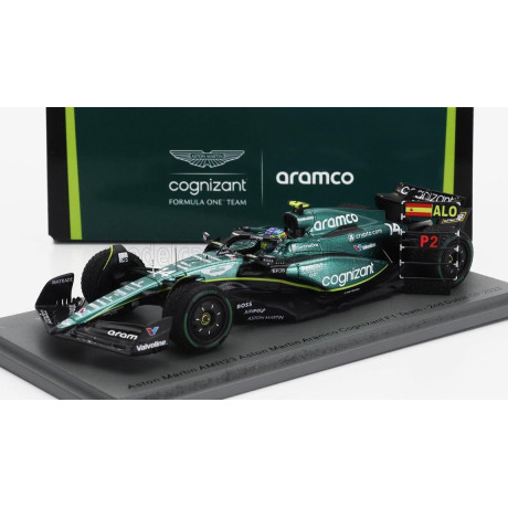 SPARK MODEL ASTON MARTIN F1  AMR23 TEAM ARAMCO COGNIZANT N 14 2nd DUTCH GP 2023 FERNANDO ALONSO - GREEN 1/43