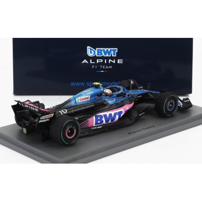 SPARK MODEL ALPINE F1  A523 TEAM BWT ALPINE N 10 3rd DUTCH GP 2023 PIERRE GASLY - BLUE PINK 1/43