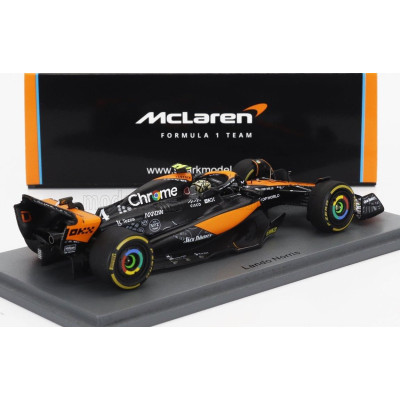 SPARK MODEL McLAREN F1  MCL60 TEAM McLAREN N 4 LAS VEGAS GP 2023 LANDO NORRIS - ORANGE BLUE BLACK 1/43