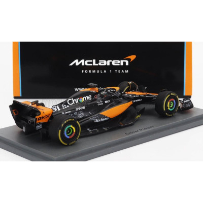 SPARK MODEL McLAREN F1  MCL60 TEAM McLAREN N 81 LAS VEGAS GP 2023 OSCAR PIASTRI - ORANGE BLUE BLACK 1/43