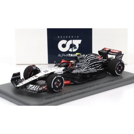 SPARK MODEL ALPHA TAURI F1  AT04 TEAM ALPHA TAURI N 22 LAS VEGAS USA GP 2023 YUKI TSUNODA - WHITE BLACK 1/43