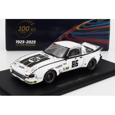 SPARK MODEL MAZDA RX7 1146cc TEAM Z & W ENTERPRISES INC. N 86 24h LE MANS 1980 E.SOTO - P.HONEGGER - M.HUTCHINS - WHITE 1/43