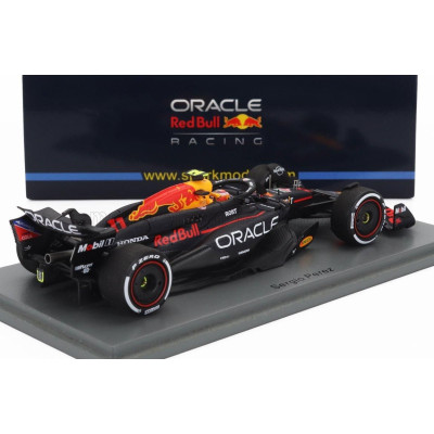 SPARK MODEL RED BULL F1  RB20 TEAM ORACLE RED BULL RACING N 11 2nd BAHRAIN GP 2024 SERGIO PEREZ - BLUE YELLOW RED 1/43
