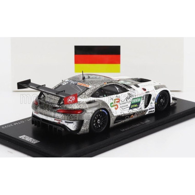 SPARK MODEL MERCEDES BENZ AMG GT3 EVO TEAM MUCKE MOTORSPORT N 18 DTM SEASON 2022 MAXIMILIAN BUHK - WHITE GREY 1/43