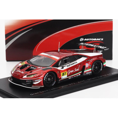 SPARK MODEL LAMBORGHINI Gran Seed LAMBORGHINI GT3 N 87 TEAM JLOC GT300 SUPER GT 2021 KOSUKE MATSUURA - NATSU SAKAGUCHI - RED WHI