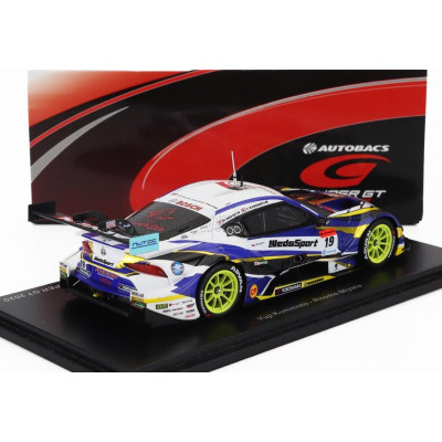 SPARK MODEL TOYOTA SUPRA GR TESM WEDSSPORT BANDOH N 19 GT500 CLASS SUPER GT 2020 YUJI KUNIMOTO - RITOMO MIYATA - BLUE WHITE YELL