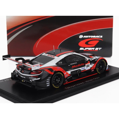 SPARK MODEL HONDA NSX-GT TEAM MODULO NAKAJIMA RACING N 64 GT500 CLASS SUPER GT 2020 TAKUYA IZAWA - HIROKI OTSU - BLACK WHITE RED