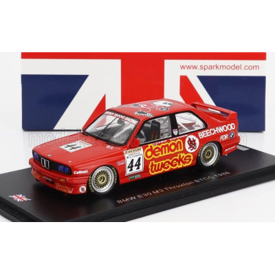 SPARK MODEL BMW 3-SERIES M3 (E30) N 44 BTCC THRUXTON 1988 ROLAND RATZENBERGER - RED 1/43