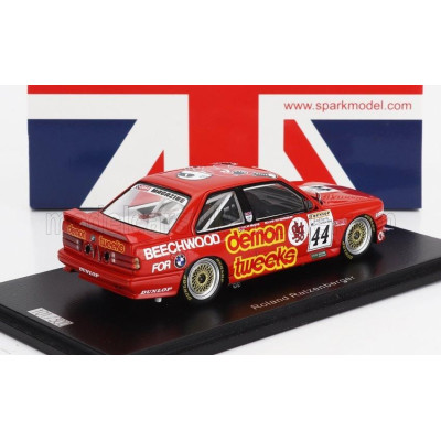 SPARK MODEL BMW 3-SERIES M3 (E30) N 44 BTCC THRUXTON 1988 ROLAND RATZENBERGER - RED 1/43