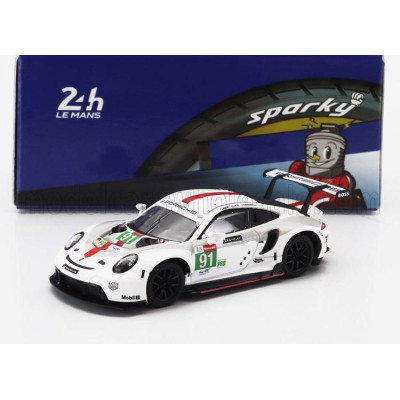 SPARK MODEL PORSCHE 911 991-2 RSR-19 4.2L TEAM PORSCHE GT N 91 24h LE MANS 2021 G.BRUNI - R.LIETZ - F.MAKOWIECKI - WHITE GREY RE