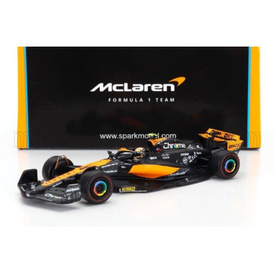 SPARK MODEL McLAREN F1  MCL60 TEAM McLAREN N 4 LAS VEGAS GP 2023 LANDO NORRIS - ORANGE BLUE BLACK 1/64