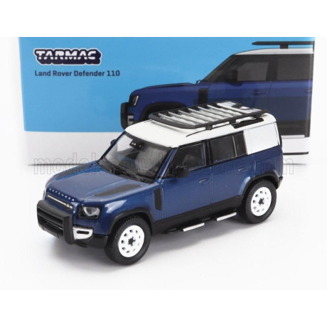 TARMAC LAND ROVER NEW DEFENDER 110 2020 - BLUE WHITE 1/64