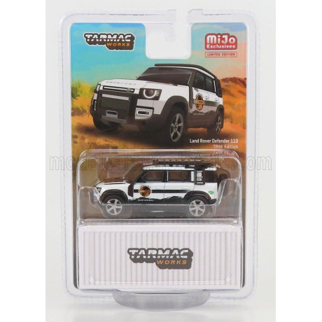 TARMAC LAND ROVER NEW DEFENDER 110 TREK EDITION 2020 - WHITE BLACK 1/64