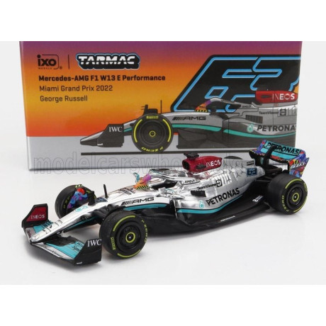 TARMAC MERCEDES GP F1 W13E TEAM MERCEDES-AMG PETRONAS F1 N 63 5th MIAMI GP 2022 GEORGE RUSSELL - SILVER GREEN 1/64
