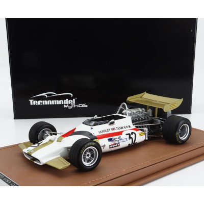 TECNOMODEL BRM F1  P153 N 32 USA GP 1970 PETER WESTBURY - WHITE GOLD 1/18
