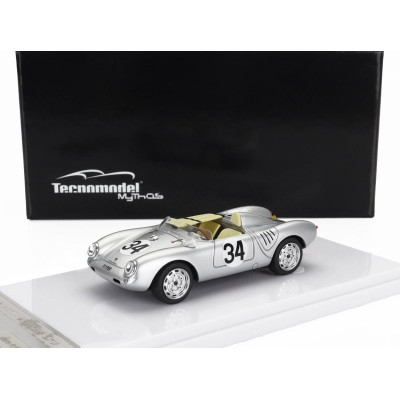 TECNOMODEL PORSCHE 550A TEAM PORSCHE KG N 34 24h LE MANS 1957 C.STOREZ - E.CRAWFORD - SILVER 1/43
