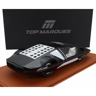 TOPMARQUES FERRARI 512S MODULO PININFARINA GENEVE MOTOR SHOW 1970 - BLACK 1/12