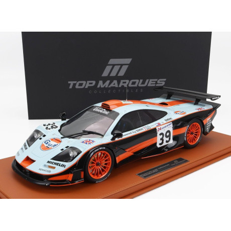 TOPMARQUES McLAREN F 1 GTR 6.0L V12 TEAM GULF DAVIDOFF GTC RACING N 39 24h LE MANS 1997 R.BELLM - A.G.SCOTT - M.SEKIYA - LIGHT B