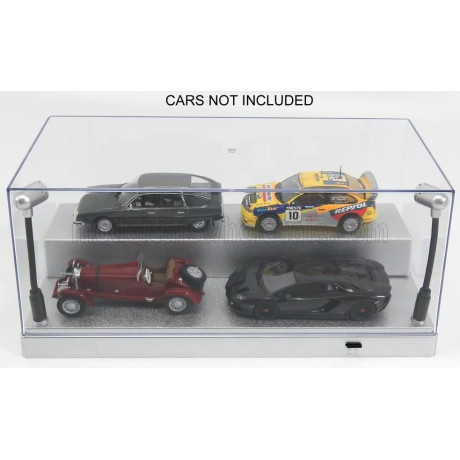 TRIPLE9 VETRINA DISPLAY BOX Lungh.LENGHT cm 27 X Largh.WIDTH cm 12.6 X Alt.HEIGHT cm 11.3 (altezza interna cm 9.6) - LUCI FUNZIO