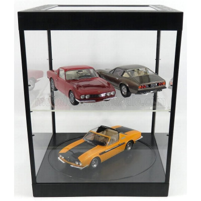 TRIPLE9 VETRINA DISPLAY BOX ROTARY BASE - Lungh.LENGHT cm 33.5 X Largh.WIDTH cm 33.5 X Alt.HEIGHT cm 43.5 - LUCI FUNZIONANTI LED