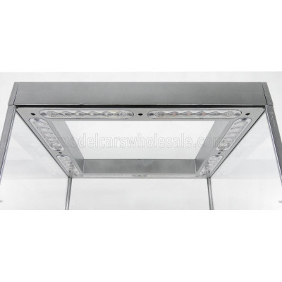 TRIPLE9 VETRINA DISPLAY BOX ROTARY BASE - Lungh.LENGHT cm 33.5 X Largh.WIDTH cm 33.5 X Alt.HEIGHT cm 43.5 - LUCI FUNZIONANTI LED